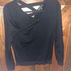 Black Crisscross Women's Top